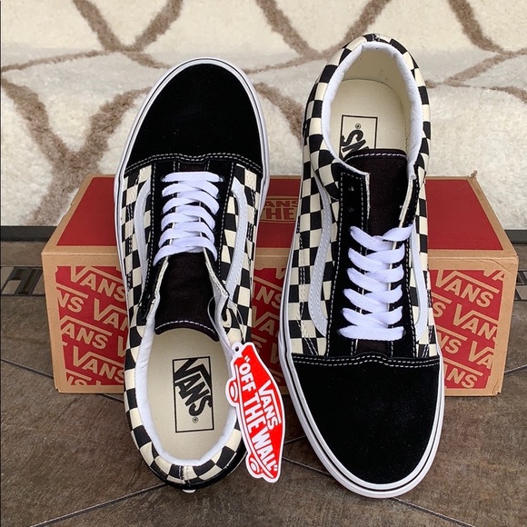 VANS OLD SKOOL PRIMARY CHECK BLACK/WHITE WMNS - Picture 13 of 16